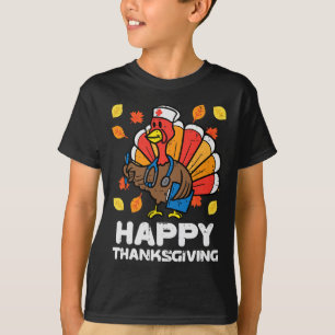 Turkey Nurse Happy Thanksgiving Scrub ICU ER RN Me T-Shirt