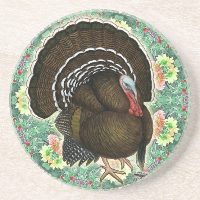 Turkey On the Greens Coaster (Front)