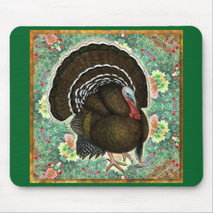 Turkey On the Greens Mouse Mat