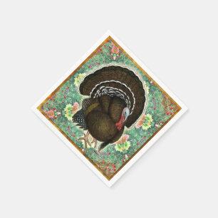 Turkey On the Greens Napkin