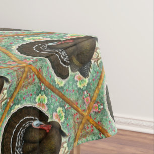 Turkey On the Greens Tablecloth
