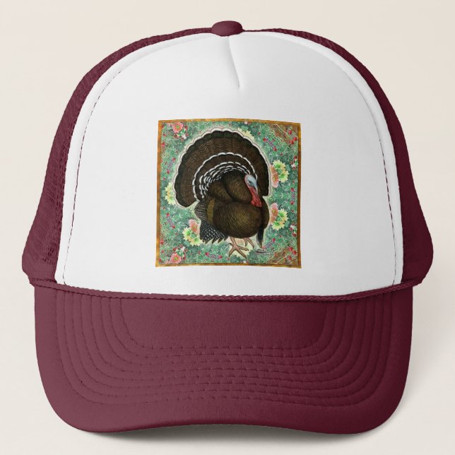 Turkey On the Greens Trucker Hat (Front)