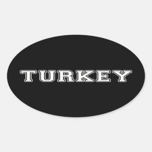 Turkey Oval Sticker