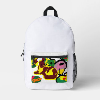 Turkey paint  printed backpack
