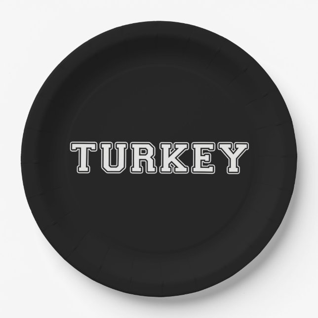 Turkey Paper Plate (Front)