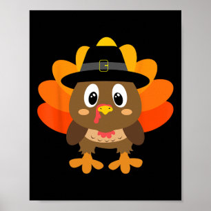 Turkey Pilgrim Costume  for Boys and Girls Thanksg Poster