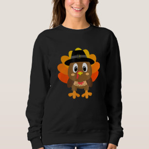 Turkey Pilgrim Costume For Boys & Girls Thanksgiv Sweatshirt