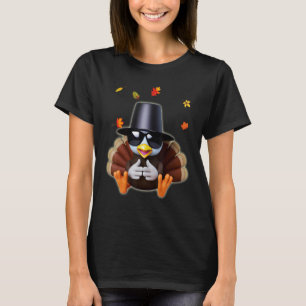 Turkey Pilgrim Hat Sunglasses Foliage Confidence H T-Shirt