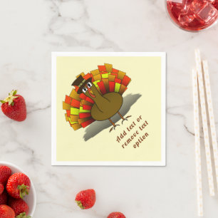 Turkey Pilgrim Thanksgiving Napkin