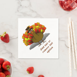 Turkey Pilgrim Thanksgiving Napkin