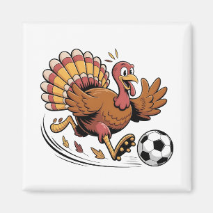 Turkey Playing Soccer Thanksgiving Sport lover Magnet
