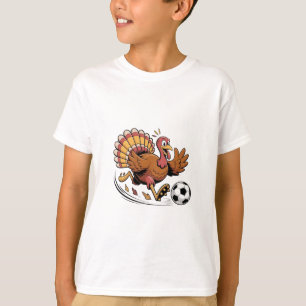 Turkey Playing Soccer Thanksgiving Sport lover T-Shirt