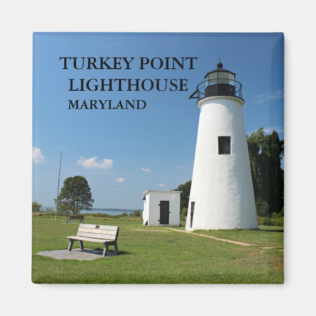 Turkey Point Lighthouse, Maryland Magnet (Front)