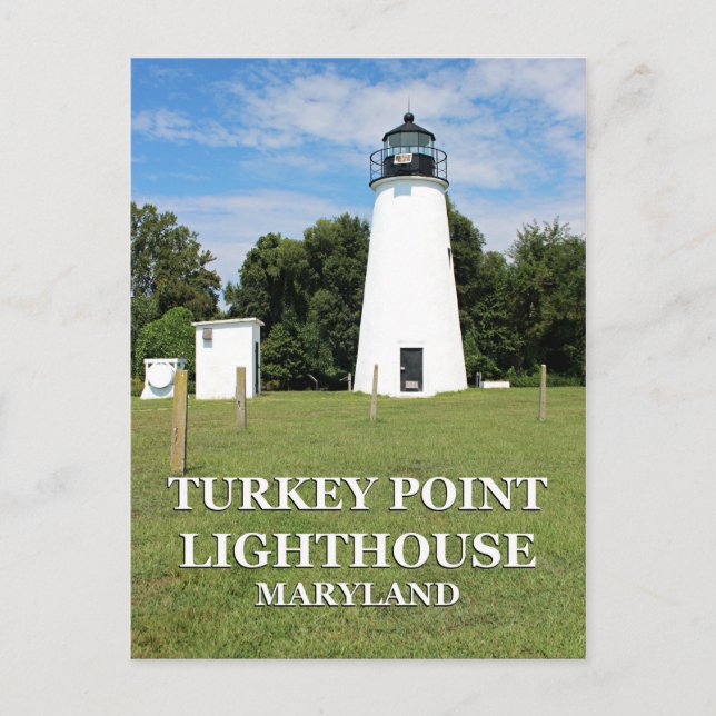 Turkey Point Lighthouse, Maryland Postcard (Front)