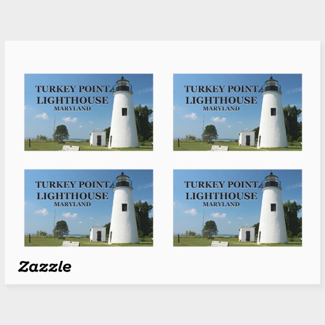 Turkey Point Lighthouse, Maryland Stickers (Sheet)