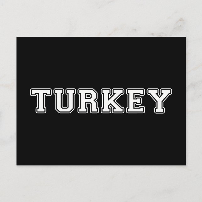Turkey Postcard (Front)