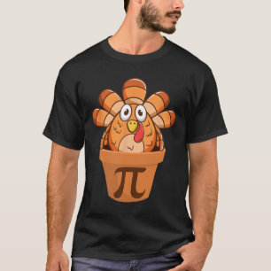 Turkey Pot Pie Funny Math Thanksgiving Turkey Pot  T-Shirt