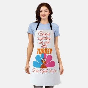 Turkey Pregnancy Announcement Apron