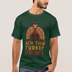 Turkey Prince Costume Family Matching Funny Thanks T-Shirt