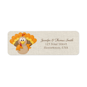 Turkey Return Address Label
