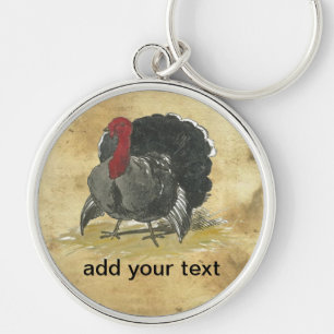 Turkey Round Key Chain