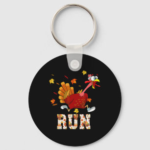Turkey Run Costume Thanksgiving Running Turkey Tro Key Ring
