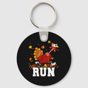 Turkey Run Costume Thanksgiving Running Turkey Tro Key Ring