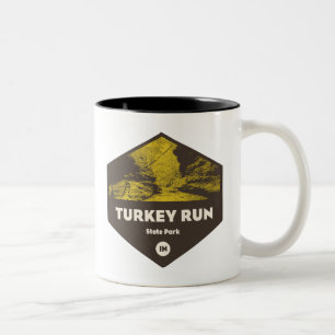 Turkey Run State Park Indiana Two-Tone Coffee Mug