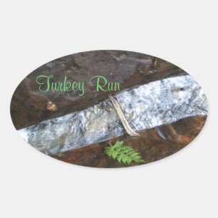 Turkey Run state park Oval Sticker