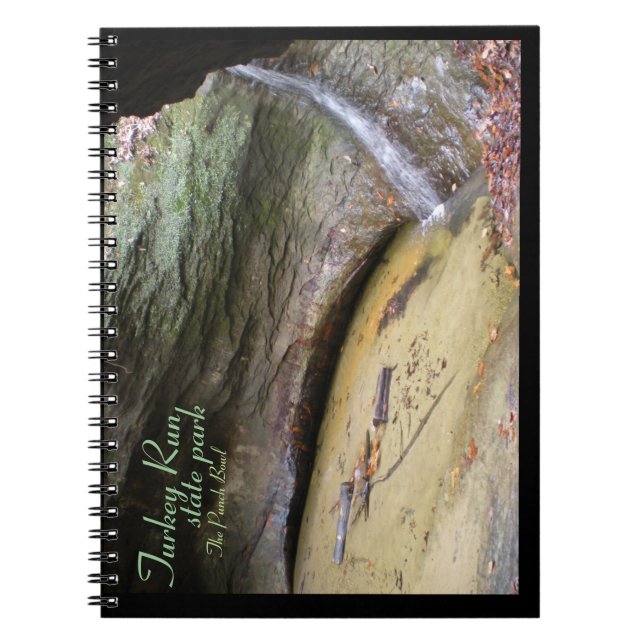 Turkey Run State Park, Punch Bowl Notebook (Front)