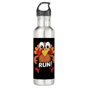 Turkey Run Thanksgiving Running Classic T-Shirt 710 Ml Water Bottle
