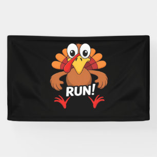 Turkey Run Thanksgiving Running Classic T-Shirt Banner