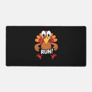 Turkey Run Thanksgiving Running Classic T-Shirt Desk Mat