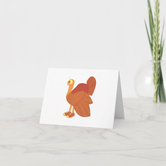 Turkey Runner Holiday Card (Front)