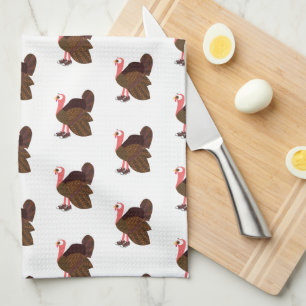 Turkey Runner Pattern Kitchen Towel