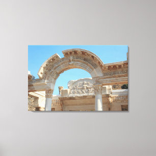 Turkey, Selcuk   Ancient City Ephesus Canvas Print