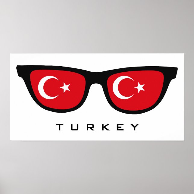 Turkey Shades custom text & color poster (Front)
