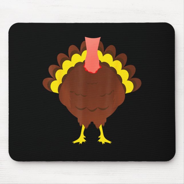 Turkey Shirt Adult Kids Men Women Turkey Costume  Mouse Mat (Front)