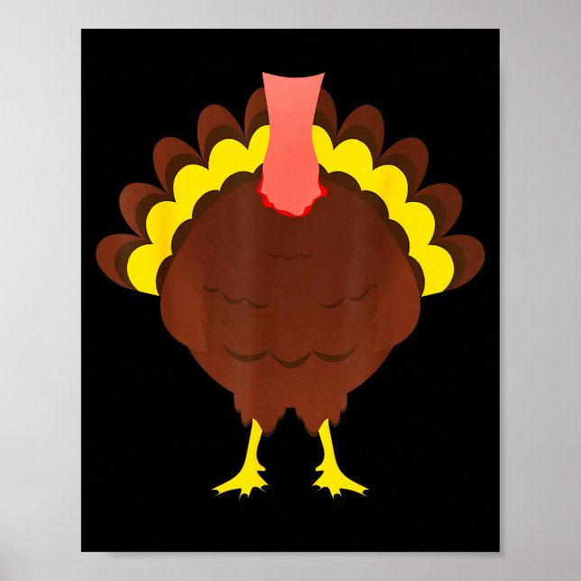Turkey Shirt Adult Kids Men Women Turkey Costume  Poster (Front)