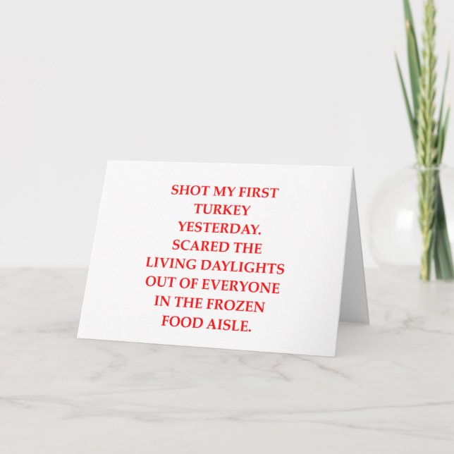 turkey shoot holiday card (Front)