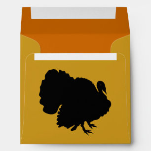 Turkey Silhouette Thanksgiving Envelope