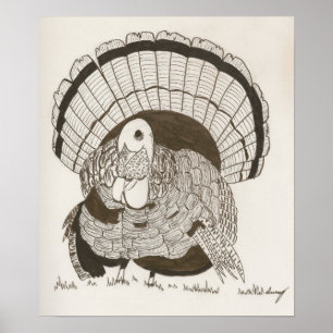 Turkey Sketch Poster