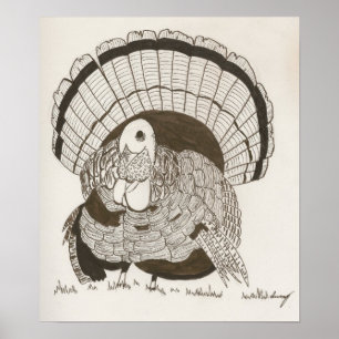 Turkey Sketch Print