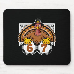 Turkey Soccer 67 Meme Funny Thanksgiving Sports De Mouse Mat