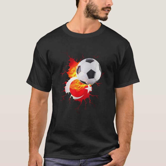 Turkey Soccer Jersey Turkiye Fans Gifts for Turkis T-Shirt (Front)