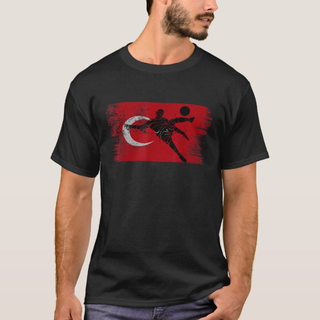 Turkey Soccer Turkish Football Turk futbol team  T-Shirt (Front)