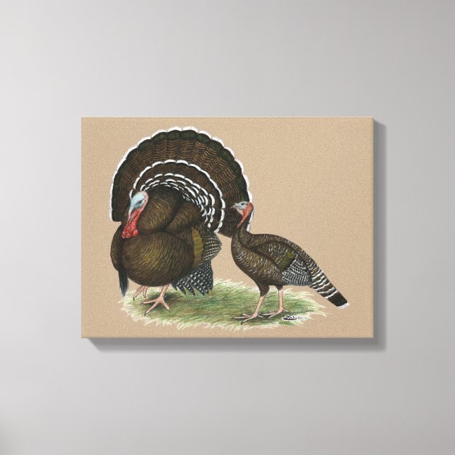 Turkey Standard Bronze Canvas Print (Front)