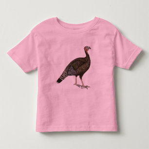 Turkey: Standard Bronze Hen Toddler T-Shirt