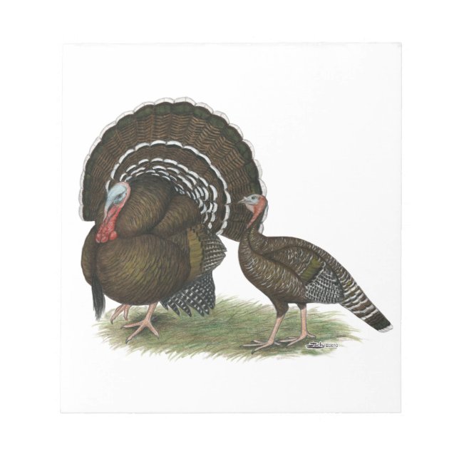Turkey Standard Bronze Notepad (Front)