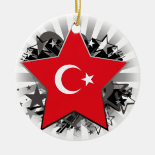 Turkey Star Ceramic Tree Decoration